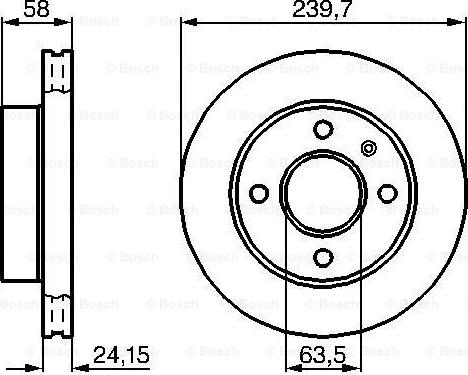 BOSCH 0 986 478 148 - Гальмівний диск avtolavka.club