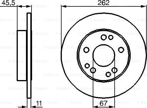 BOSCH 0 986 478 114 - Гальмівний диск avtolavka.club