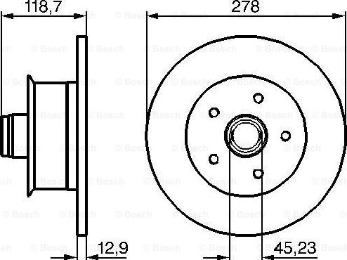 BOSCH 0 986 478 136 - Гальмівний диск avtolavka.club