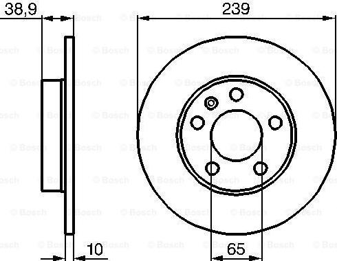 BOSCH 0 986 478 894 - Гальмівний диск avtolavka.club