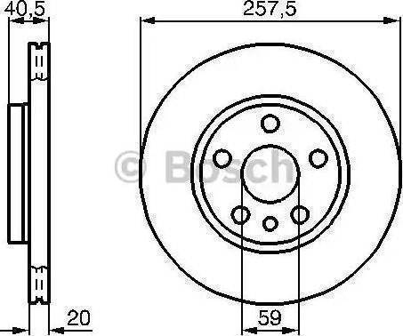 BOSCH 986478896 - Гальмівний диск avtolavka.club