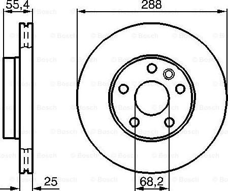 BOSCH 0 986 478 893 - Гальмівний диск avtolavka.club