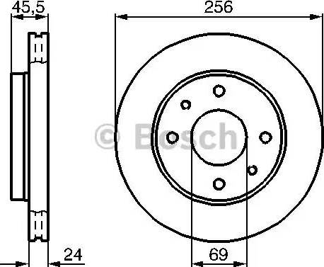 BOSCH 0 986 478 897 - Гальмівний диск avtolavka.club