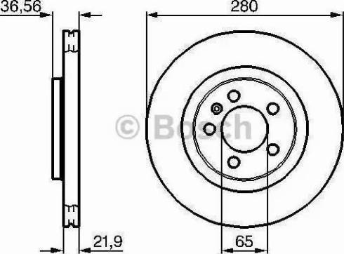 BOSCH 986478852 - Гальмівний диск avtolavka.club