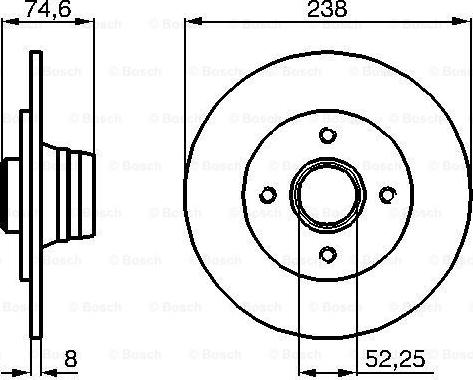 BOSCH 0 986 478 866 - Гальмівний диск avtolavka.club