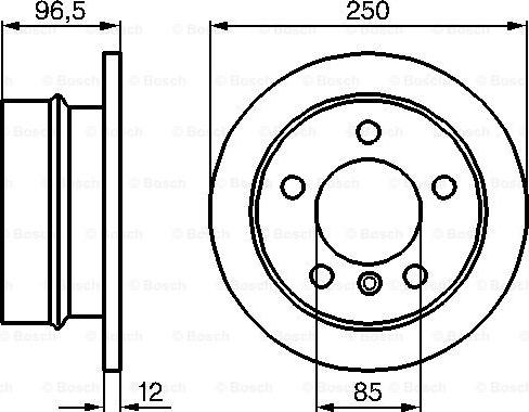 BOSCH 0 986 478 863 - Гальмівний диск avtolavka.club