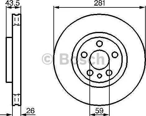 BOSCH 986478812 - Гальмівний диск avtolavka.club