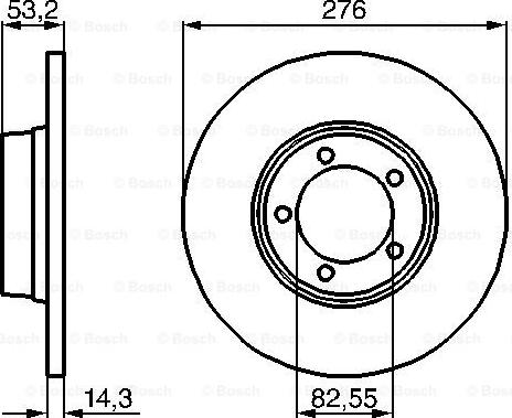 BOSCH 0 986 478 820 - Гальмівний диск avtolavka.club