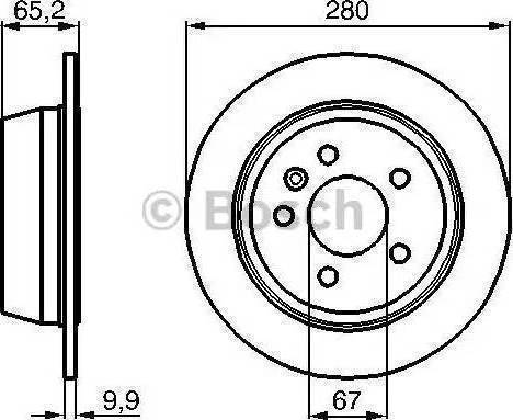 BOSCH 986478873 - Гальмівний диск avtolavka.club