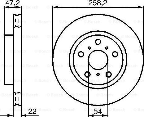 BOSCH 0 986 478 396 - Гальмівний диск avtolavka.club