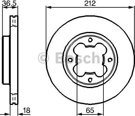 BOSCH 0 986 478 392 - Гальмівний диск avtolavka.club