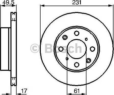 BOSCH 0 986 478 347 - Гальмівний диск avtolavka.club