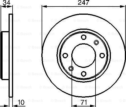 BOSCH 0 986 478 359 - Гальмівний диск avtolavka.club