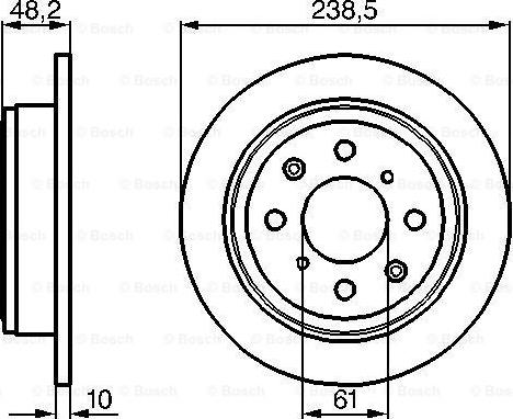 BOSCH 0 986 478 350 - Гальмівний диск avtolavka.club