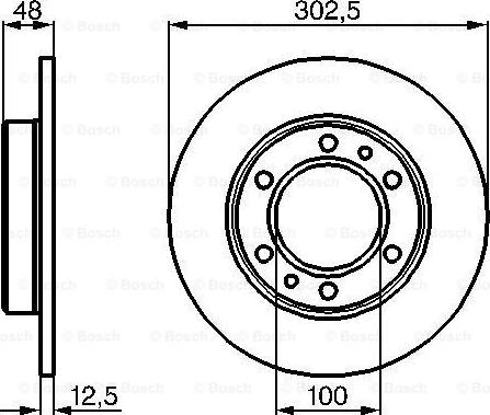 BOSCH 0 986 478 304 - Гальмівний диск avtolavka.club