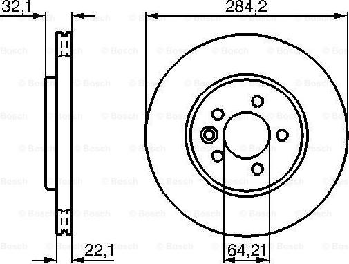 BOSCH 0 986 478 314 - Гальмівний диск avtolavka.club