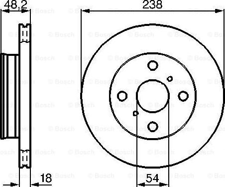 BOSCH 0 986 478 385 - Гальмівний диск avtolavka.club