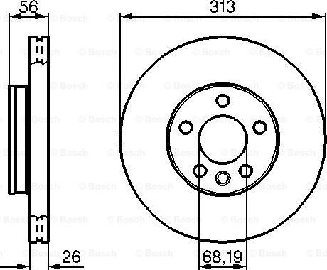 BOSCH 0 986 478 296 - Гальмівний диск avtolavka.club