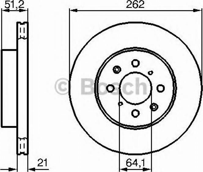 BOSCH 0 986 478 240 - Гальмівний диск avtolavka.club