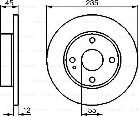 BOSCH 0 986 478 252 - Гальмівний диск avtolavka.club