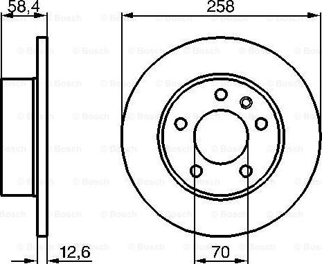 BOSCH 0 986 478 266 - Гальмівний диск avtolavka.club