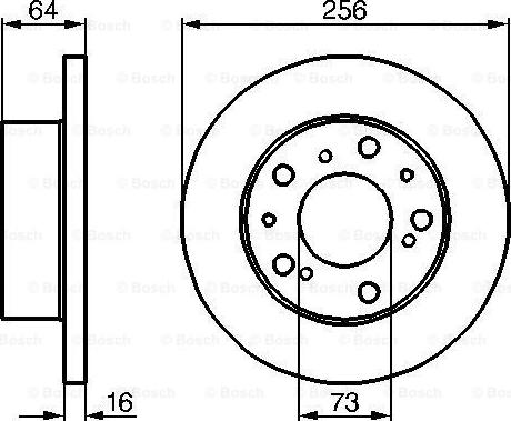 BOSCH 0 986 478 200 - Гальмівний диск avtolavka.club