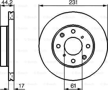 BOSCH 0 986 478 203 - Гальмівний диск avtolavka.club