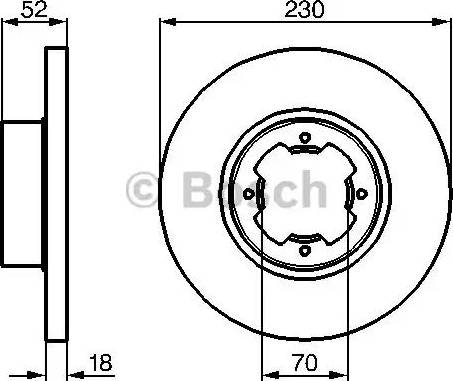 BOSCH 0 986 478 285 - Гальмівний диск avtolavka.club