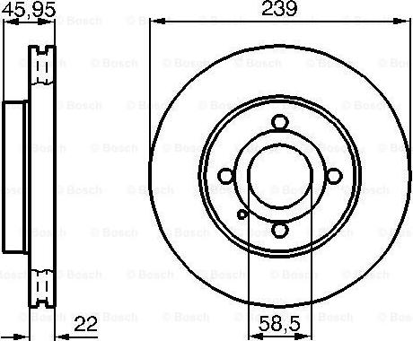 BOSCH 0 986 478 228 - Гальмівний диск avtolavka.club