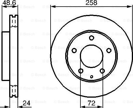 BOSCH 0 986 478 227 - Гальмівний диск avtolavka.club