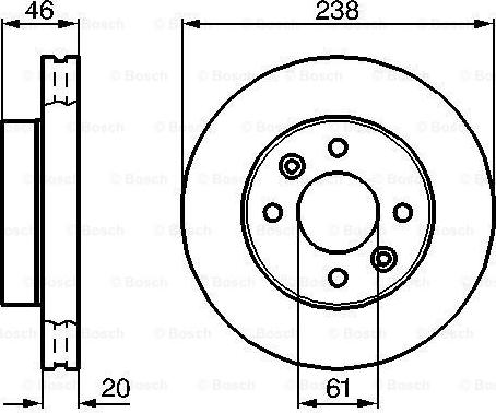 BENDIX 520460 - Гальмівний диск avtolavka.club