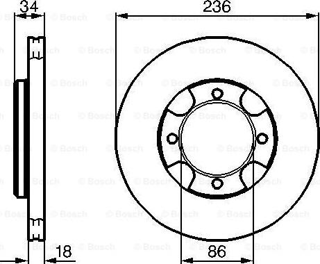 BOSCH 0 986 478 277 - Гальмівний диск avtolavka.club