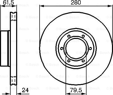 BOSCH 0 986 478 745 - Гальмівний диск avtolavka.club