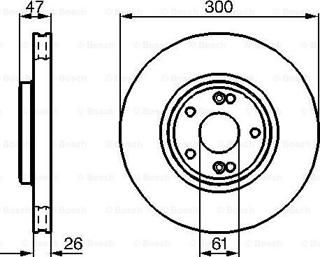 BOSCH 0 986 478 743 - Гальмівний диск avtolavka.club