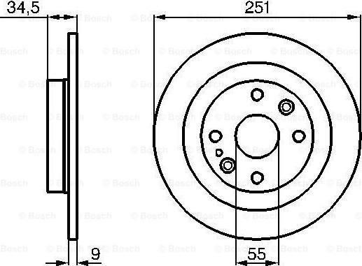 BOSCH 0 986 478 701 - Гальмівний диск avtolavka.club