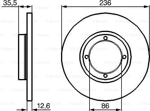 BOSCH 0 986 478 712 - Гальмівний диск avtolavka.club