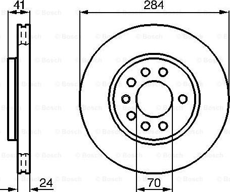 BOSCH 0 986 478 717 - Гальмівний диск avtolavka.club