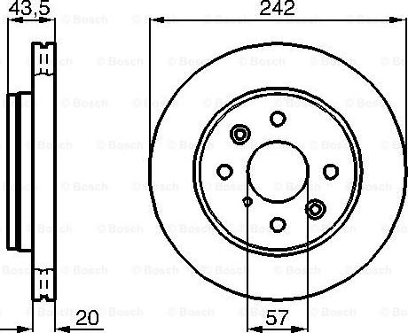 BOSCH 0 986 478 781 - Гальмівний диск avtolavka.club