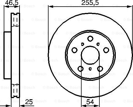 BOSCH 0 986 478 724 - Гальмівний диск avtolavka.club