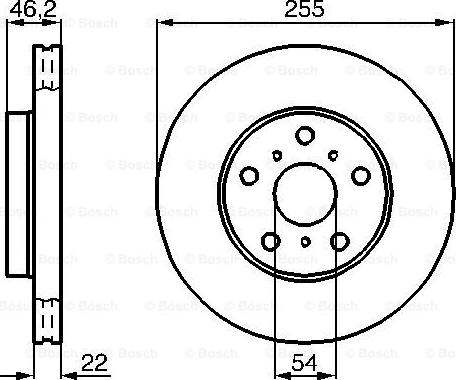 BOSCH 0 986 478 725 - Гальмівний диск avtolavka.club