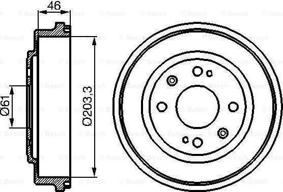 BOSCH 0 986 477 059 - Гальмівний барабан avtolavka.club