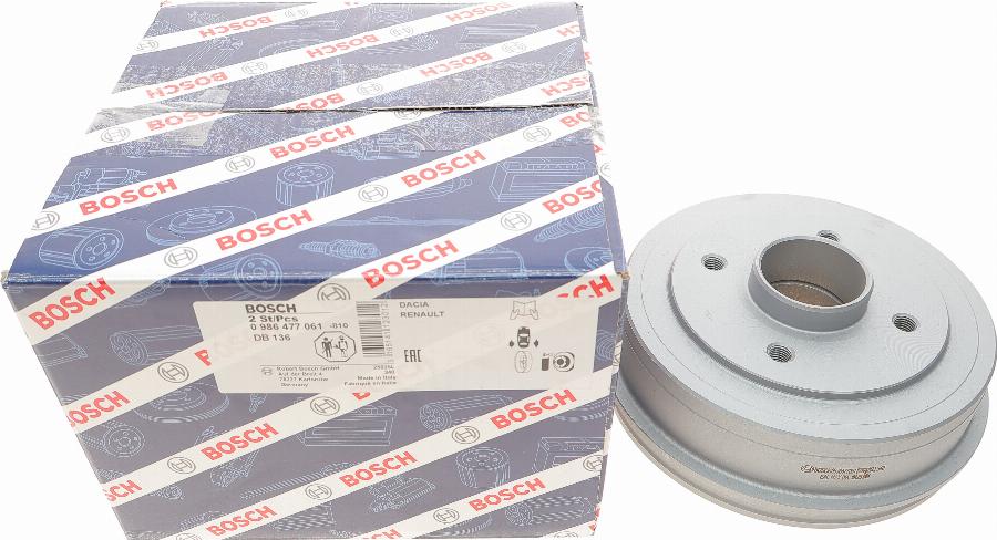 BOSCH 0 986 477 061 - Гальмівний барабан avtolavka.club