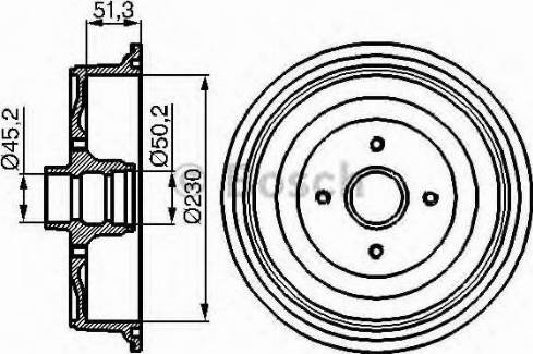 BOSCH 0 986 477 011 - Гальмівний барабан avtolavka.club