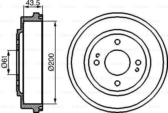 BOSCH 0 986 477 081 - Гальмівний барабан avtolavka.club