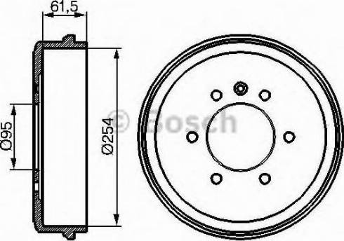 BOSCH 0 986 477 145 - Гальмівний барабан avtolavka.club