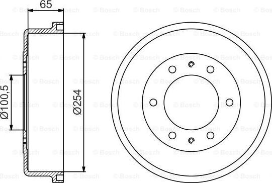 BOSCH 0 986 477 163 - Гальмівний барабан avtolavka.club