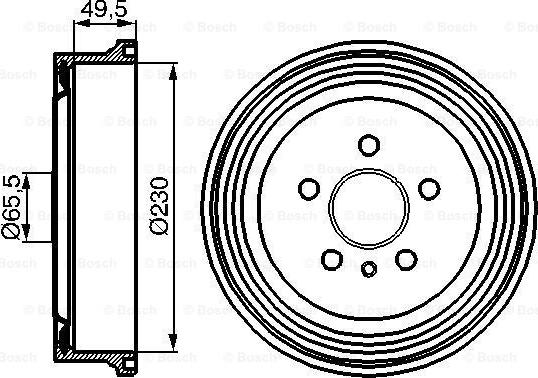 BOSCH 0 986 477 104 - Гальмівний барабан avtolavka.club