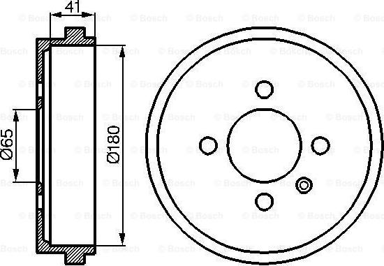 BOSCH 0 986 477 105 - Гальмівний барабан avtolavka.club