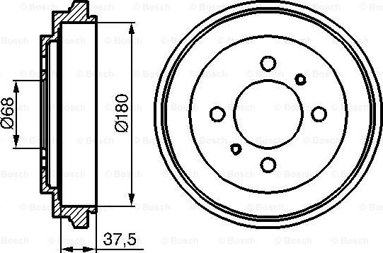 BOSCH 0 986 477 119 - Гальмівний барабан avtolavka.club