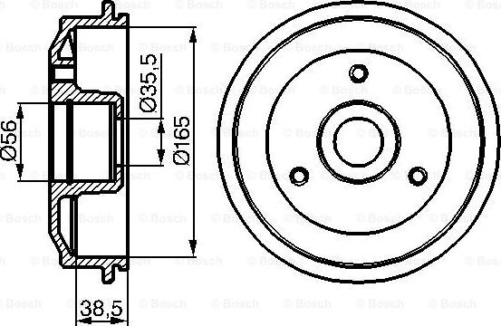 BOSCH 0 986 477 118 - Гальмівний барабан avtolavka.club